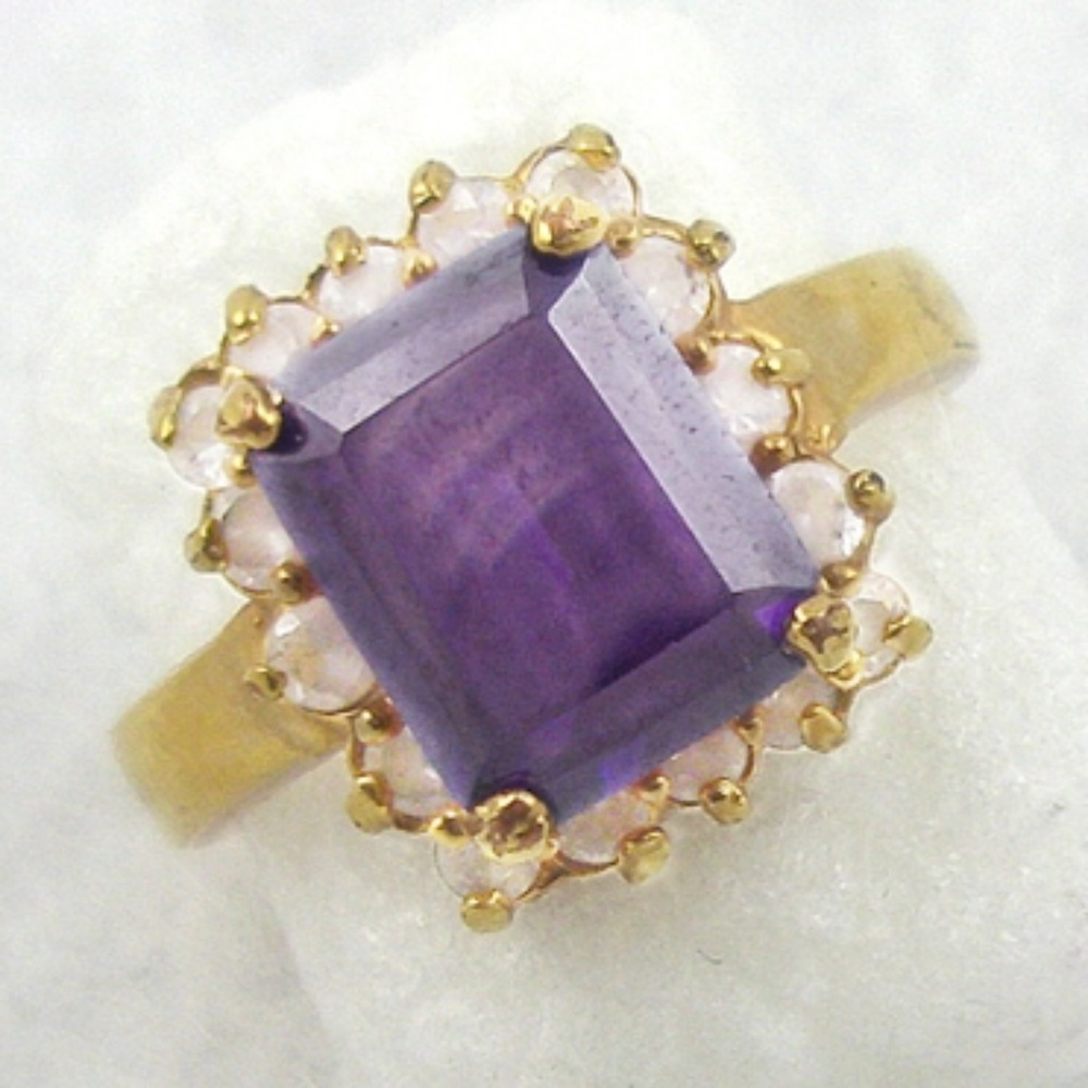 Lindenwold Amethyst CZ Ring